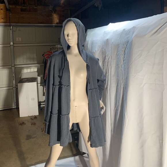 Free People Raw-Edge Zip-Front Hoodie NWT - Picture 7 of 16